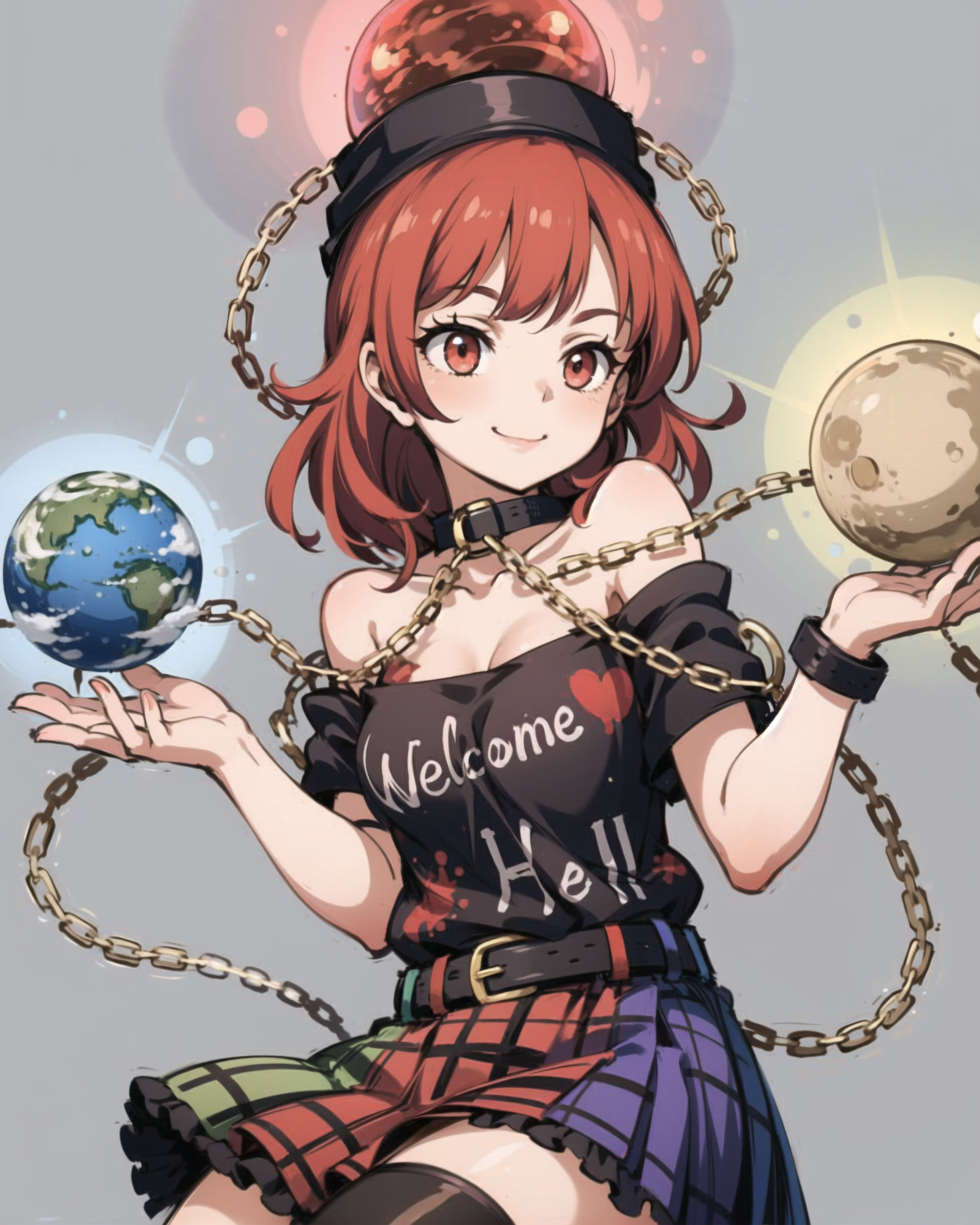 00718-3480630145-masterpiece, best quality, _lora_HecatiaLapislazuli_1_,Hecatia Lapislazuli,1girl,polos crown,red hair,short hair,red eyes,chain,.png